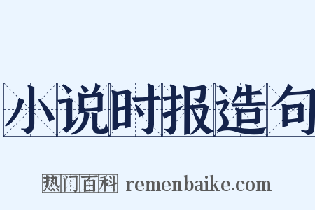 小说时报造句是什么意思的图片